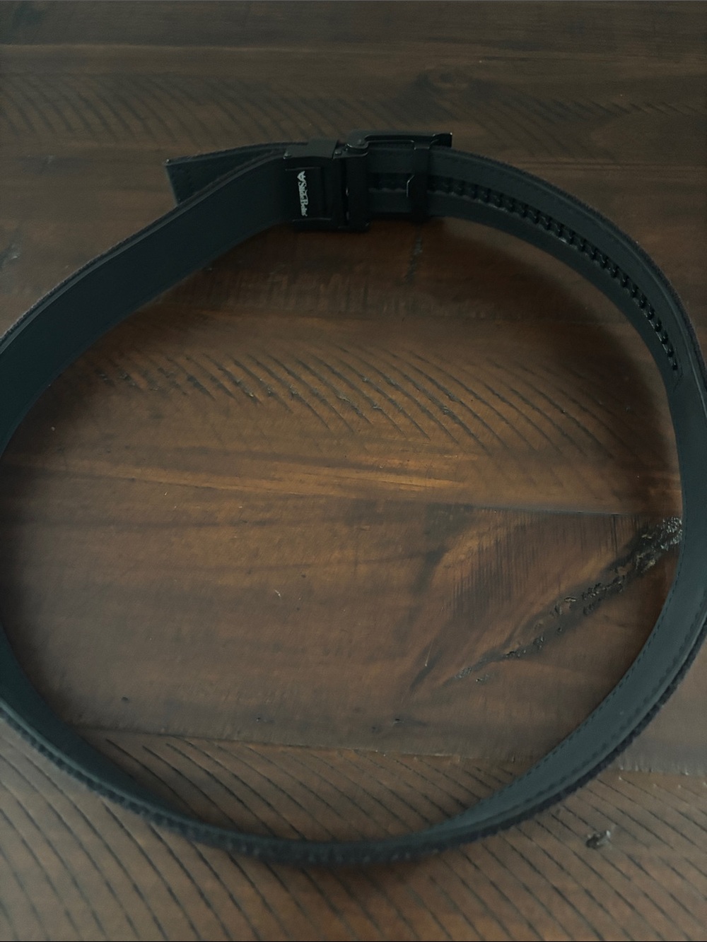 Men's Black Adjustable Ratchet Belt - Classic Style Black Canvas Belt